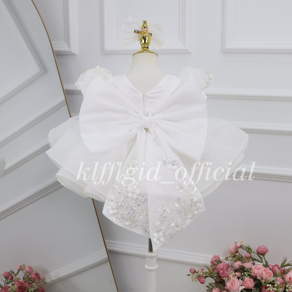 Girls' Pageant & Fluffy Floral Baby Dress for Weddings | KLFFIGID