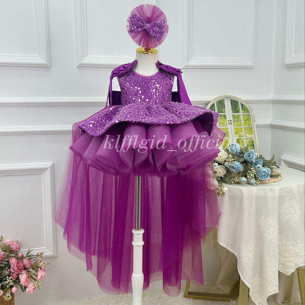 Birthday Dress Pageant Dress for Girls Wedding Ceremony skirt | KLFFIGID