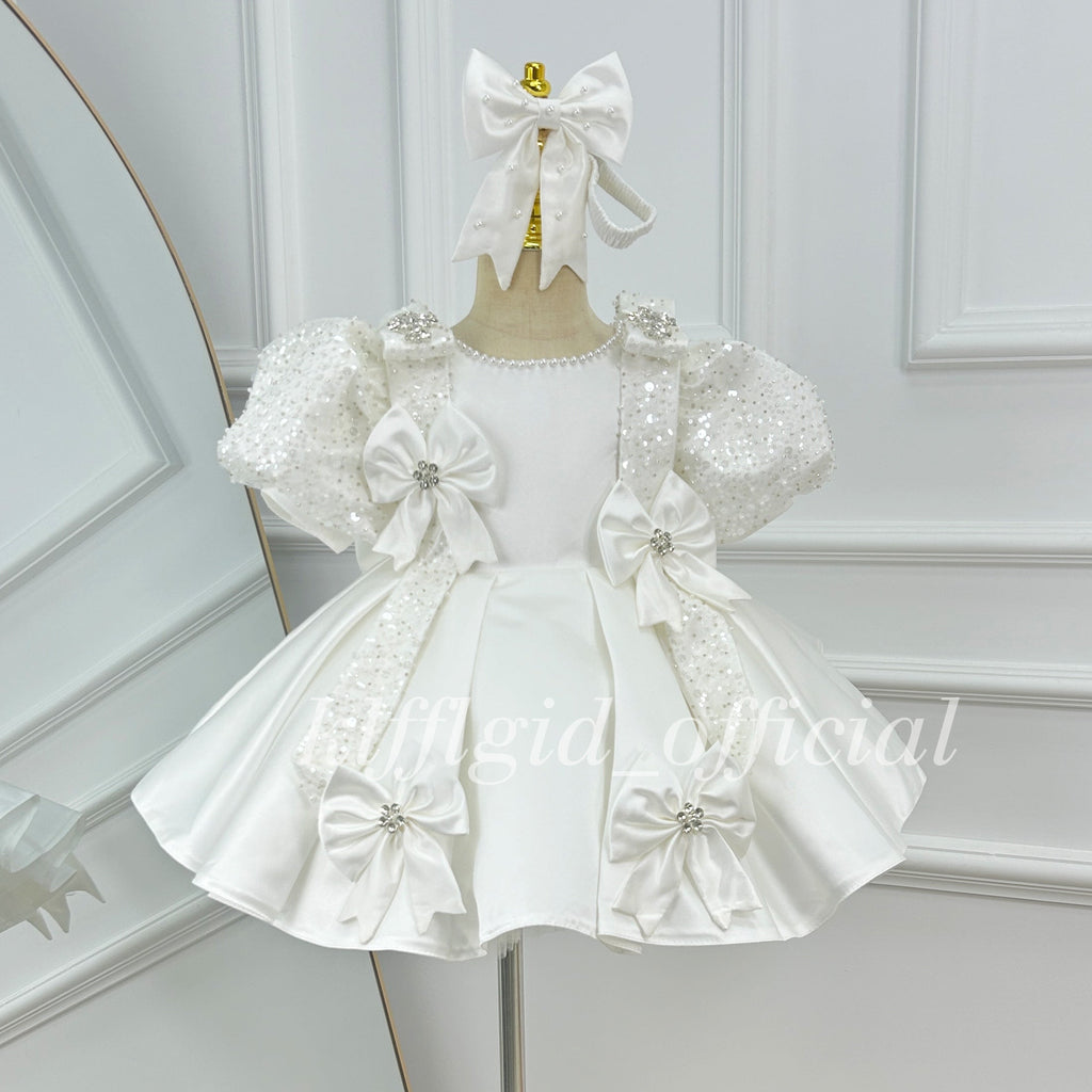 Baby Birthday Dress Toddler Princess Skirt & Flower Girl Dress | KLFFIGID