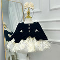 Baby Birthday Dress Wedding Flower Girl Dress Audrey Hepburn-style pageant gown｜KLFFIGID