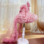 Butterfly Fluffy Princess Dress Long Sleeve Christmas & Birthday Outfit | KLFFIGID