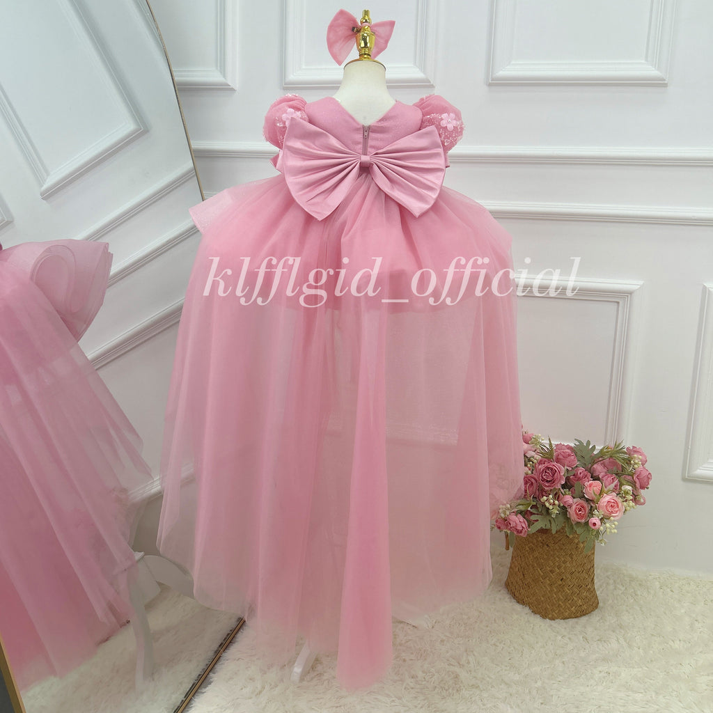 Baby Birthday Dress Gorgeous Flower Girl Dress Party Frock | KLFFIGID