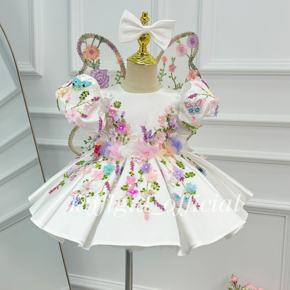 Birthday Dress for Baby Girls Luxurious pageant gown Girls Sparkly Ball Gown｜KLFFIGID