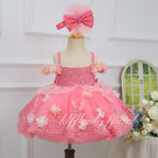 Baby First Birthday Dress Glamorous Pageant Gown | KLFFIGID