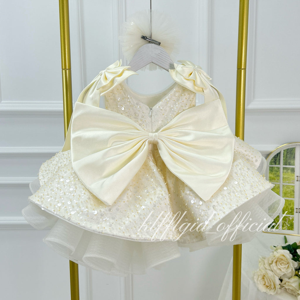 Luxury Girls Couture Flower Girl Wedding Dress | KLFFIGID