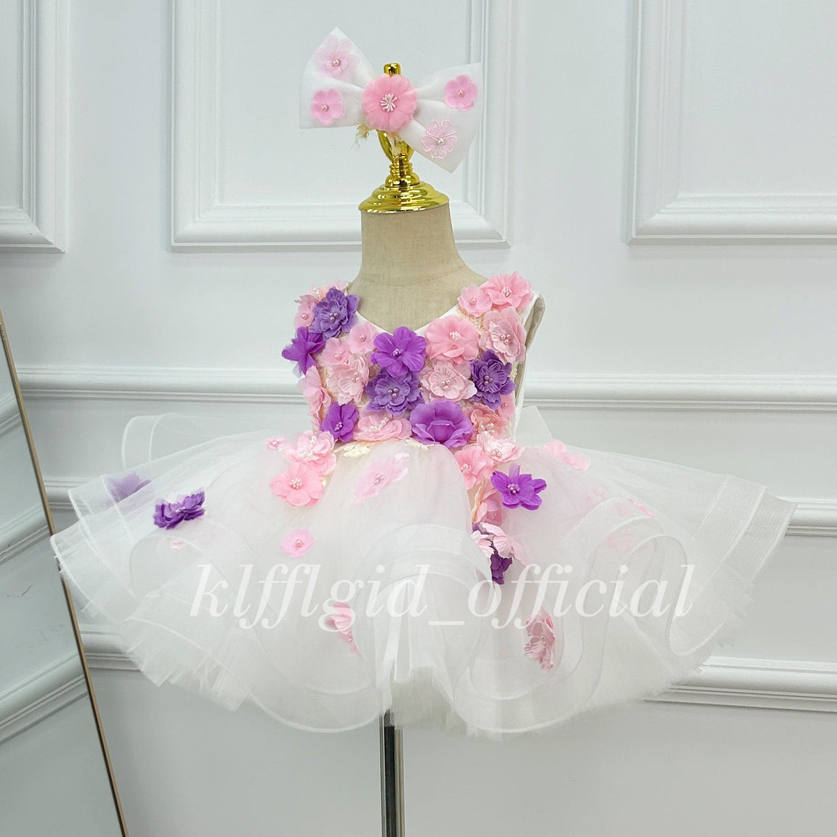 Baby Girls 1st Birthday Fairy Princess Wedding Dress | KLFFIGID