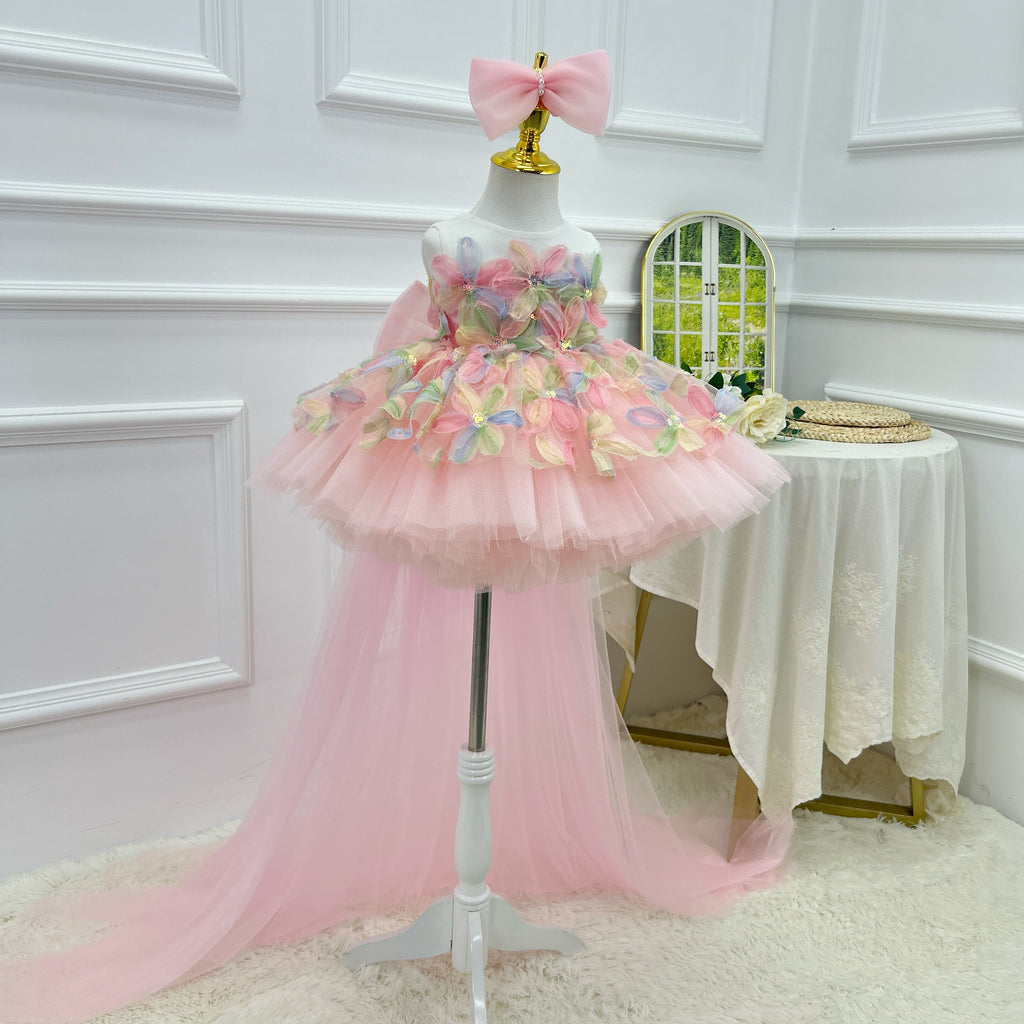 Birthday Princess Dress Girls Fairy Dress Flower Girl Dress | KLFFIGID
