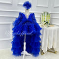 KLFFLGID Baby Birthday Dress 0-12 years old girls' dress with train Luxury ball catwalk costumes