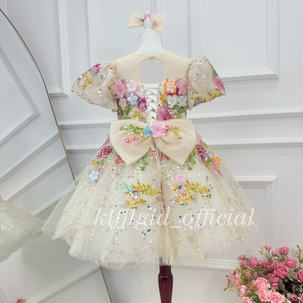 Toddler Party Dress Flower Girl Gown Baby pageant Dress | KLFFIGID