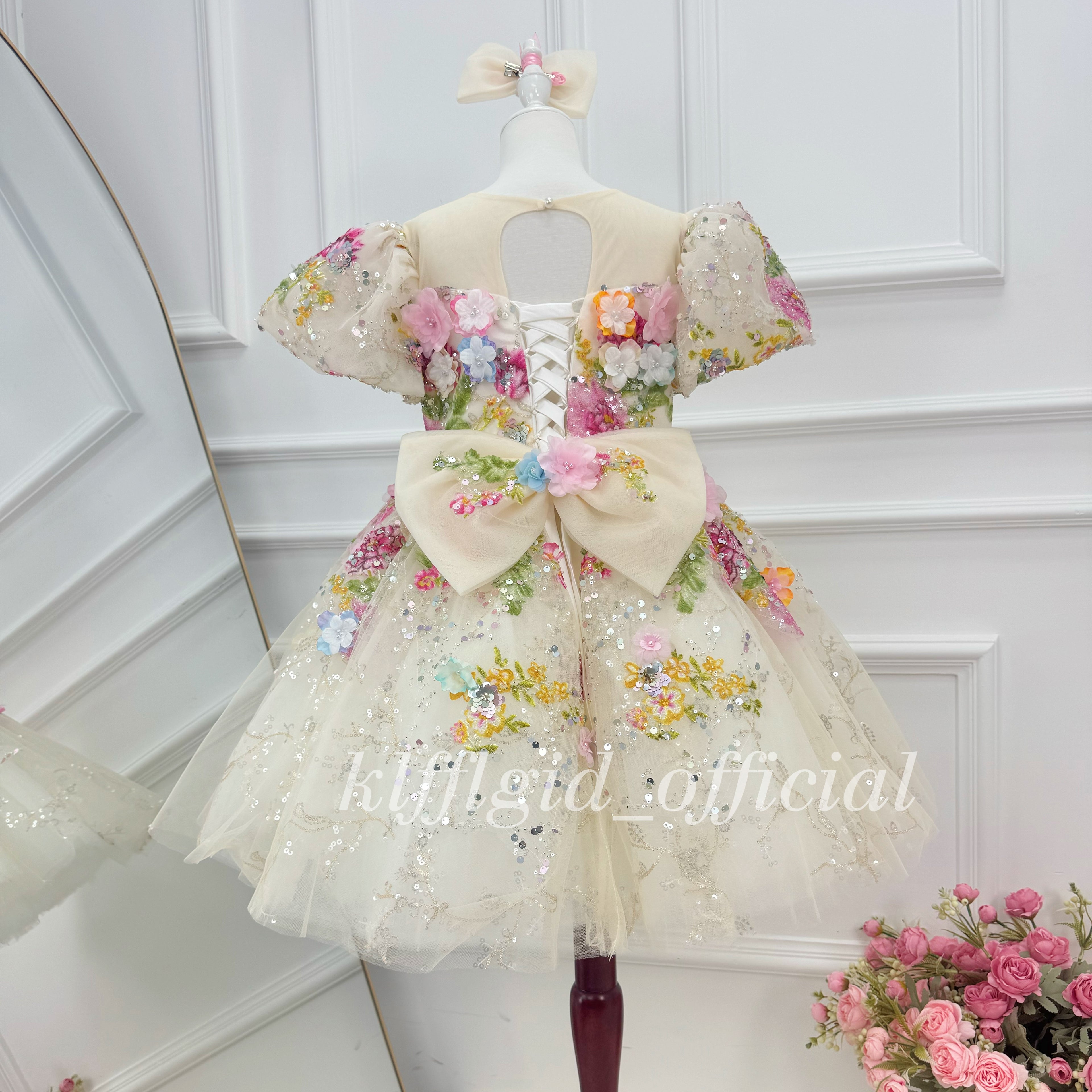 Toddler Party Dress Flower Girl Gown Baby pageant Dress | KLFFIGID