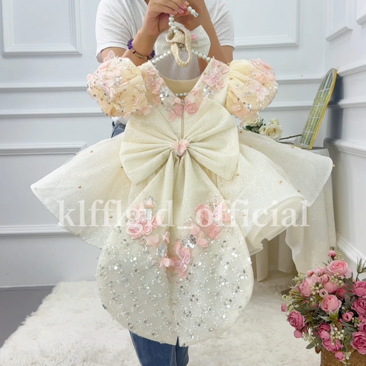 Baby Birthday Dress Wedding flower girl dressToddler Prom Dress｜KLFFIGID