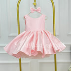 Cute Baby Birthday Dress Stylish Open-Back Pageant Dress for Girls｜KLFFIGID