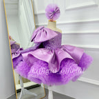 Fashion Baby Birthday Dress Glamorous one-shoulder pageant gown | KLFFLGID