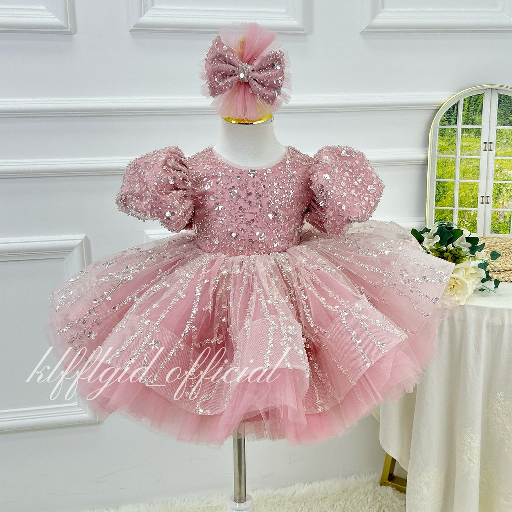1st Birthday Flower Girl & Pageant Dress | KLFFIGID