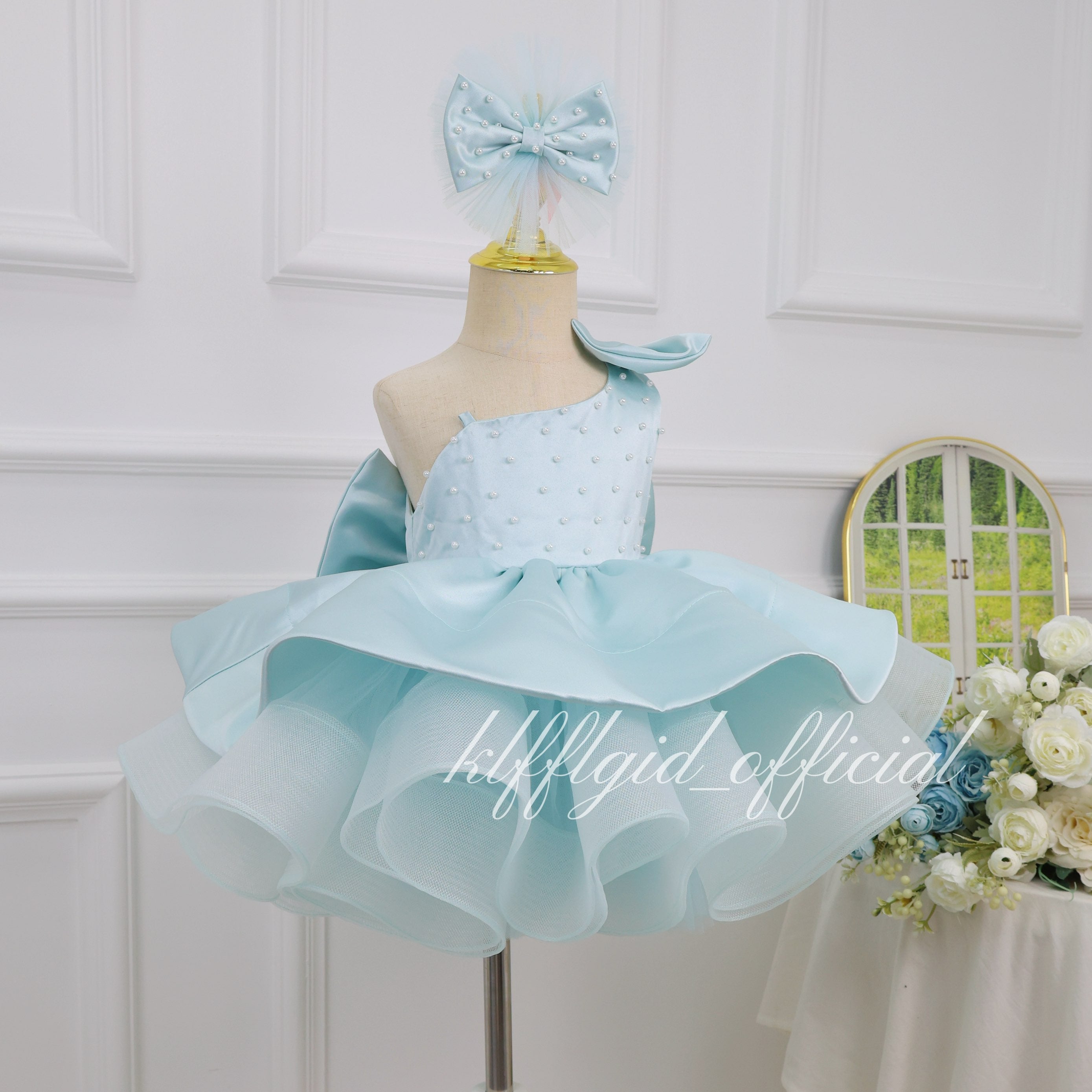 One-Shoulder 1st Birthday & Pageant Dress | KLFFIGID