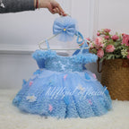 Floral Baby Birthday Dress luxurious Pageant gowns for girls| KLFFIGID