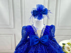 Girls Sequin Long Sleeve Evening Party Princess Dress | KLFFIGID