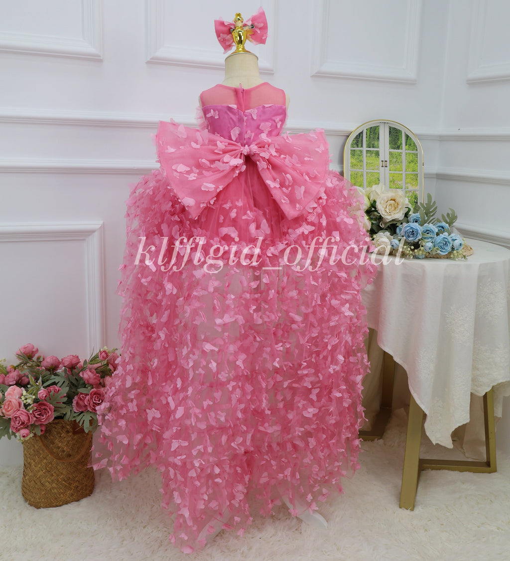 Wedding flower girl dress Baby Birthday Dress Elegant pageant gown｜KLFFIGID