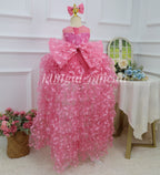 Wedding flower girl dress Baby Birthday Dress Elegant pageant gown｜KLFFIGID