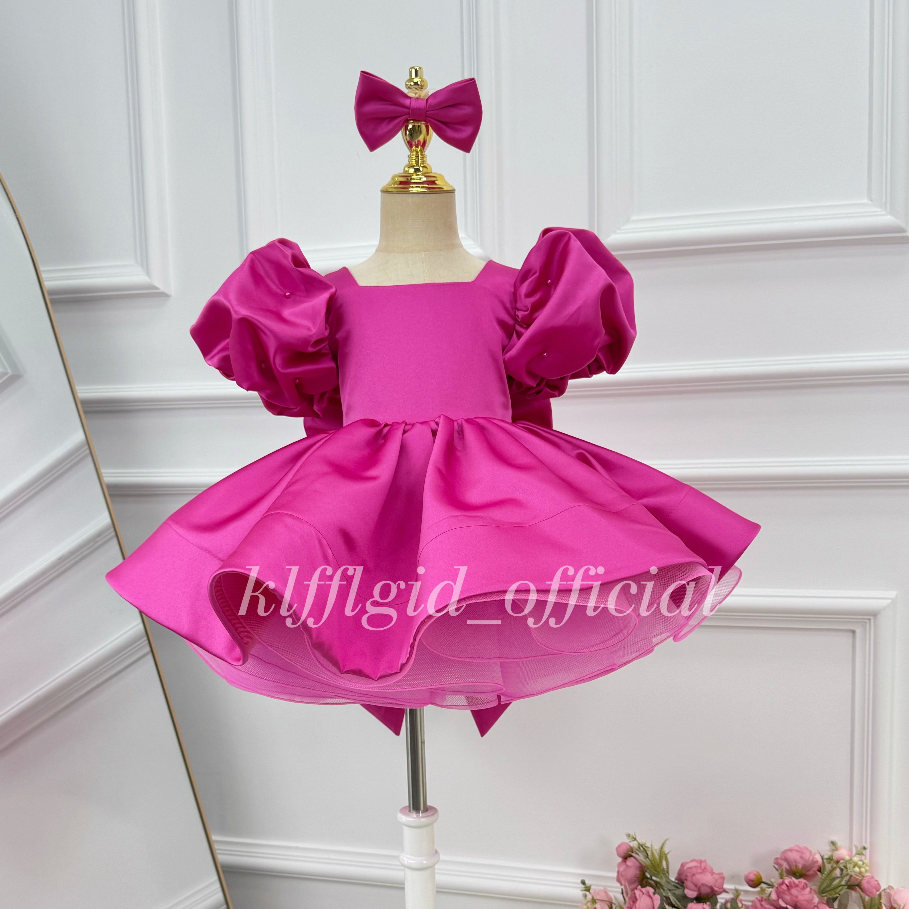 Baby birthday dress Pageant gowns for girls Wedding flower girl | KLFFIGID