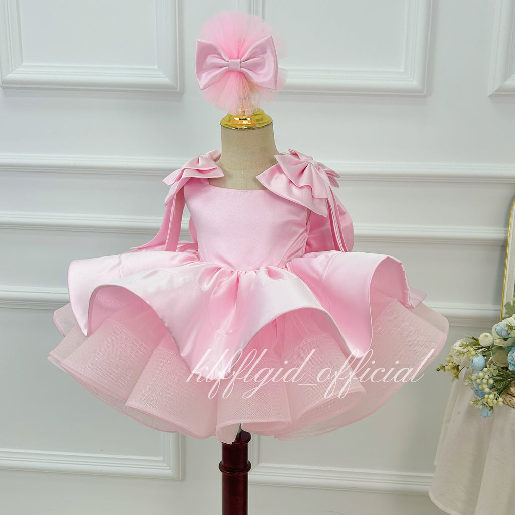 Girls Sequin Tulle Princess Dress for Birthday & Christening | KLFFIGID