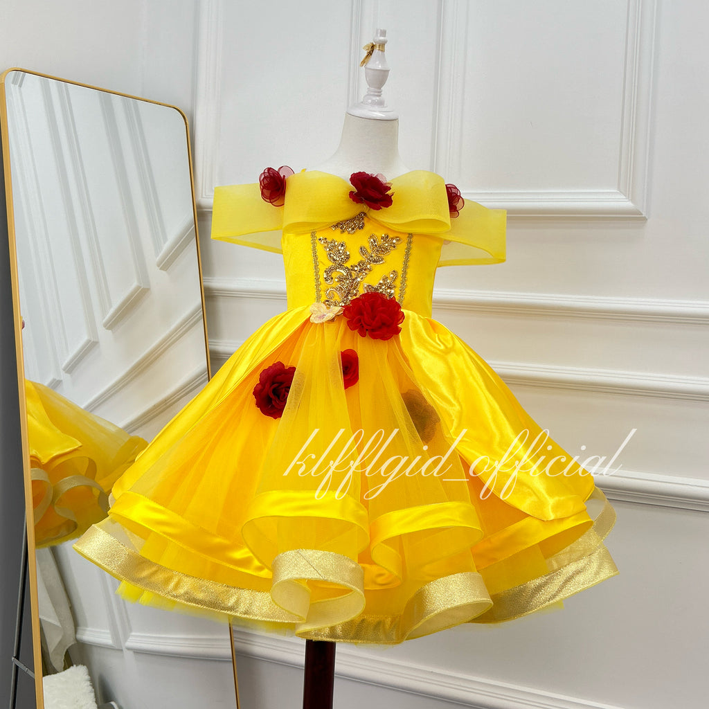 Princess Ball Gown Birthday Party Dress for Girls | KLFFLGID