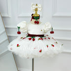 Cute Cherry Baby Birthday Dress Luxury flower girl dress | KLFFLGID