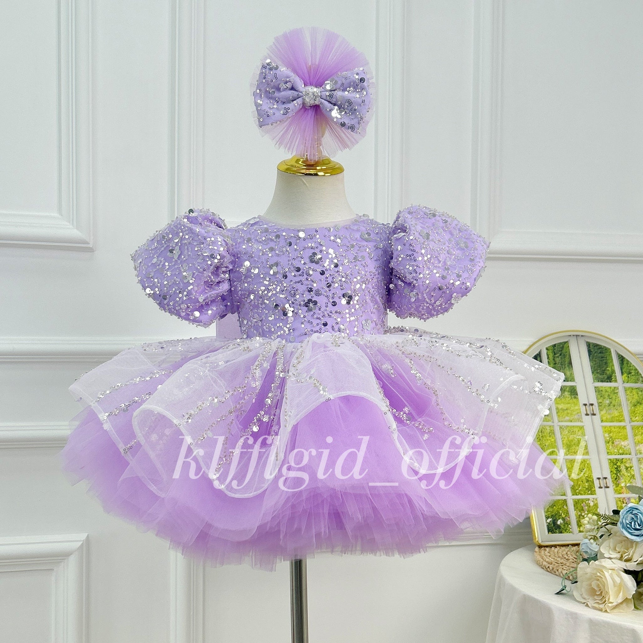 1st Birthday Flower Girl & Pageant Dress | KLFFIGID