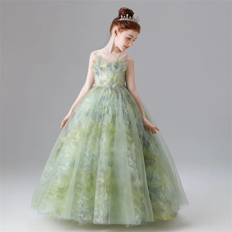 Elegance Dreamy Princess Dress Elegant Girl's Formal Dress for Birthday party clothes