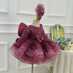 Girls Butterfly Princess Dress Baby birthday dress Luxury Princess Style | KLFFIGID