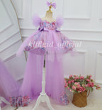 Baby Birthday Dress Wedding flower girl Elegant pageant dress for girls｜KLFFIGID