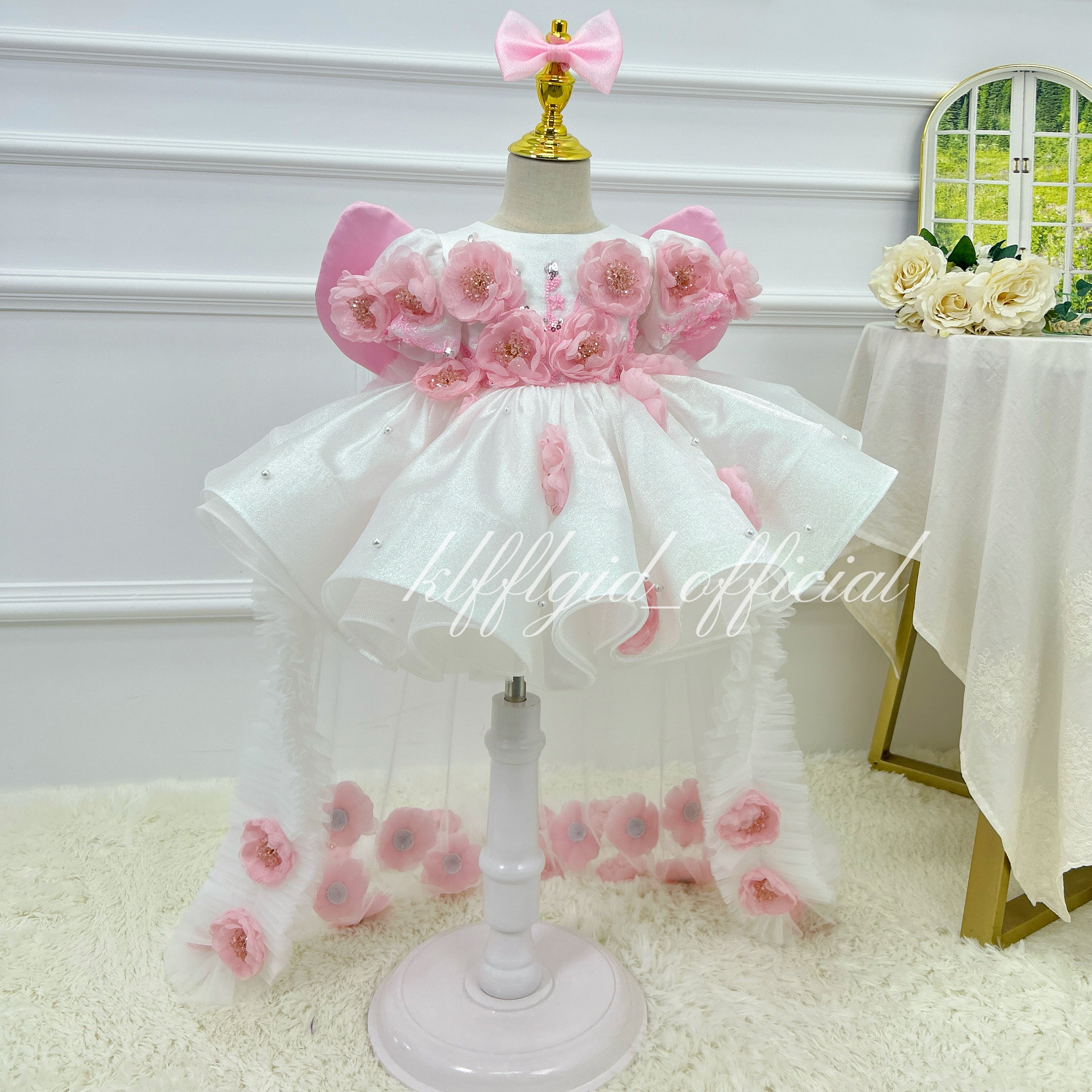 First Girls birthday dress Cute Butterfly-wing pageant gown | KLFFIGID