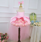 3D Floral Tulle 1st Birthday & Flower Girl Dress | KLFFIGID