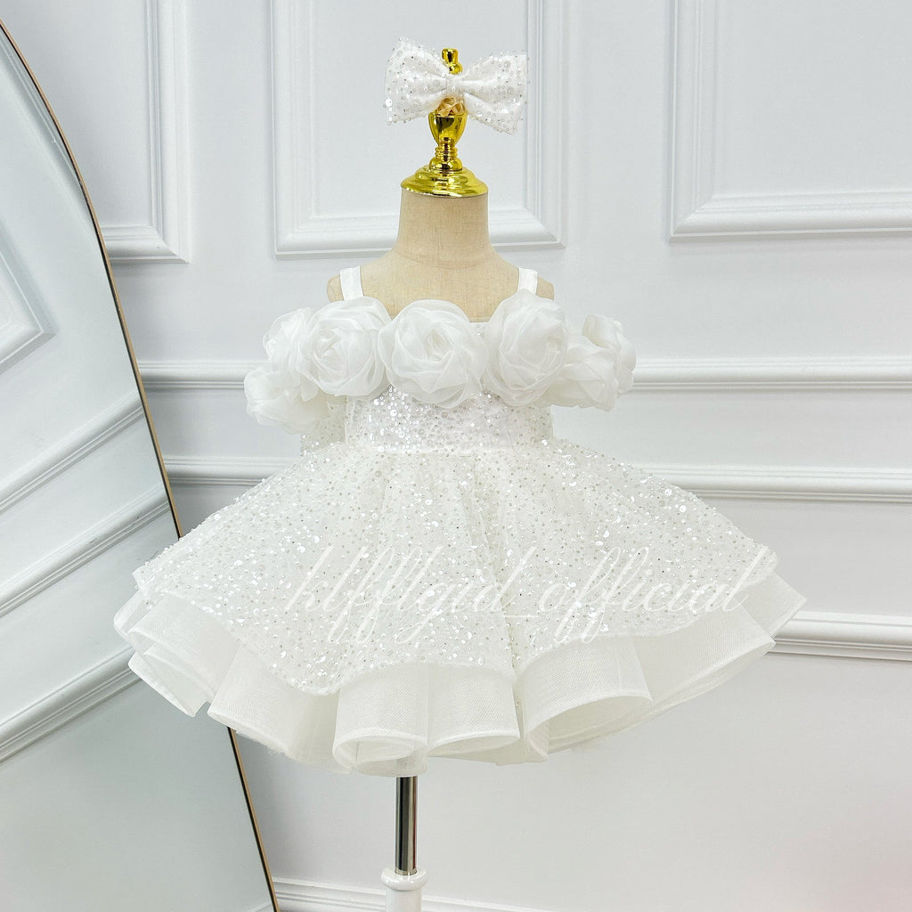 Girls' Wedding Dress Toddler Party Dress Luxury Couture | KLFFIGID