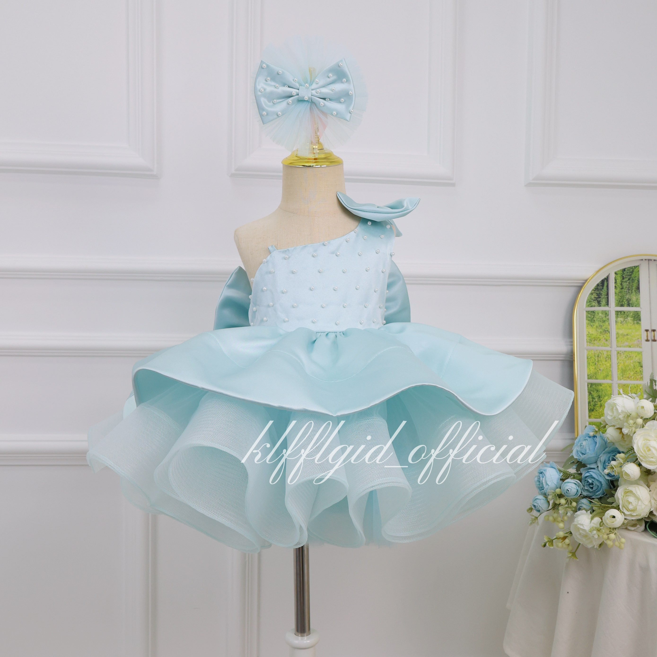 One-Shoulder 1st Birthday & Pageant Dress | KLFFIGID