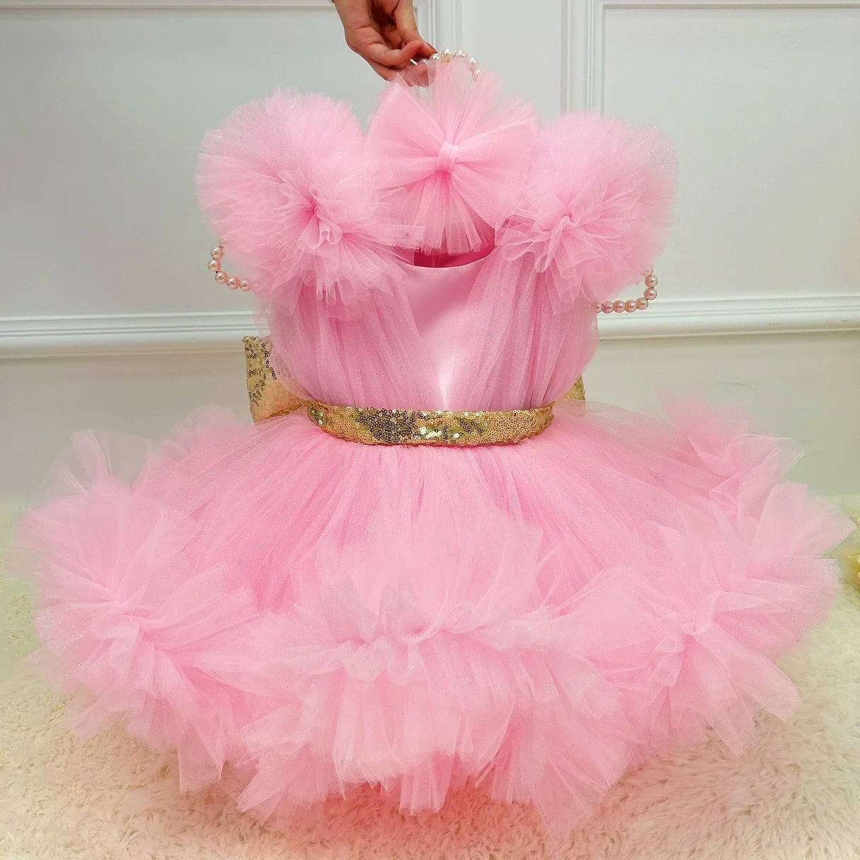 New Sleeveless Baby Birthday Party Fluffy Dress | KLFFIGID