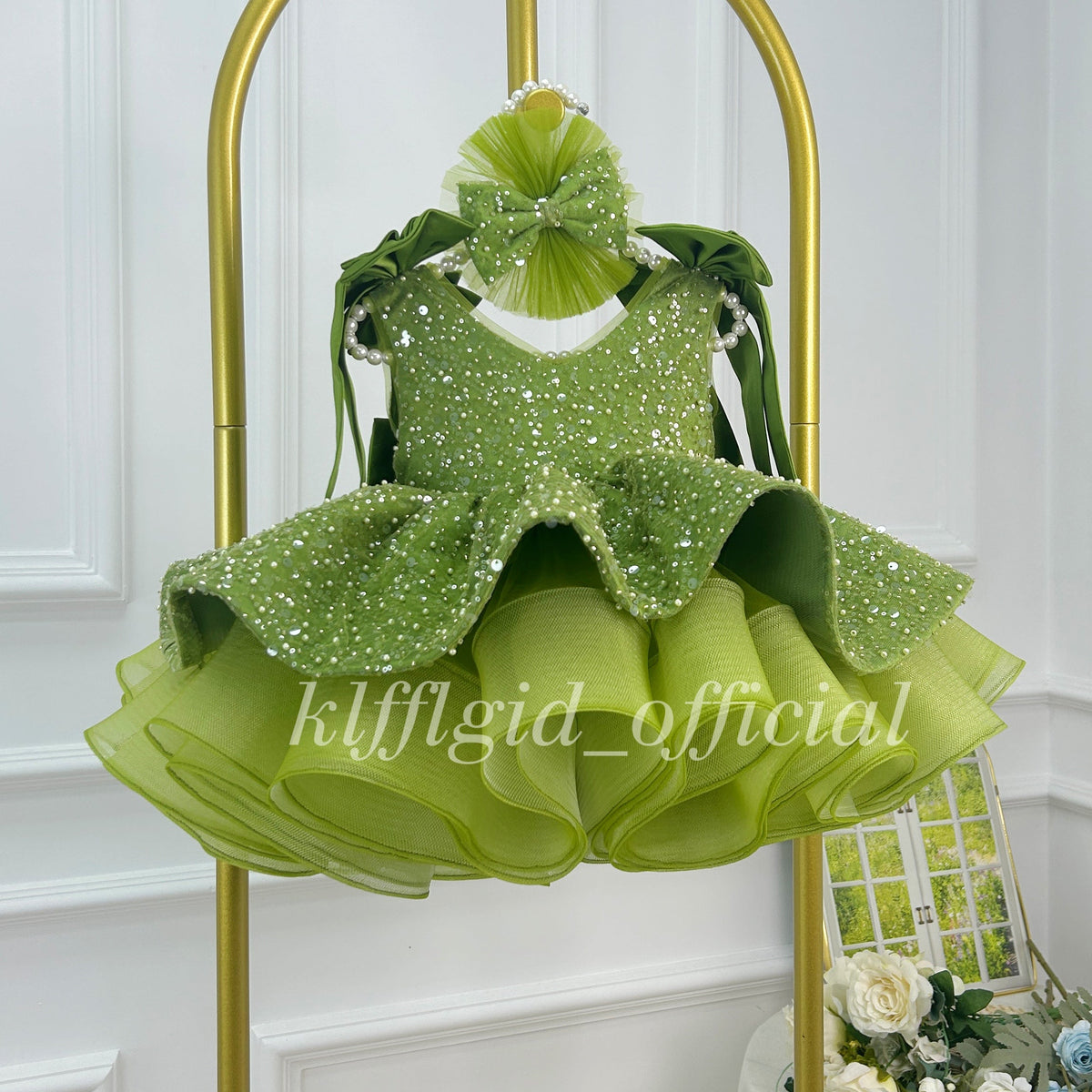 Luxury Girls Couture Flower Girl Wedding Dress | KLFFIGID