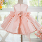 Blue Baby Girl Fluffy Birthday Princess Dress Sequin Bow Party & Performance Outfit | KLFFIGID