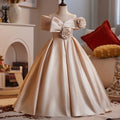 Elegant wedding flower girl dress, school ceremony party girl princess dress, ballerina girl dress