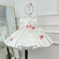 Baby Birthday 3D Floral Dress & Wedding flower girl Dress | KLFFIGID