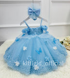 Baby First Birthday Dress Glamorous Pageant Gown | KLFFIGID