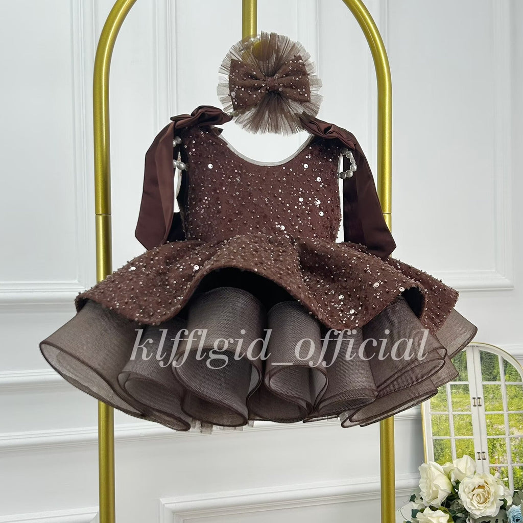 Luxury Girls Couture Flower Girl Wedding Dress | KLFFIGID