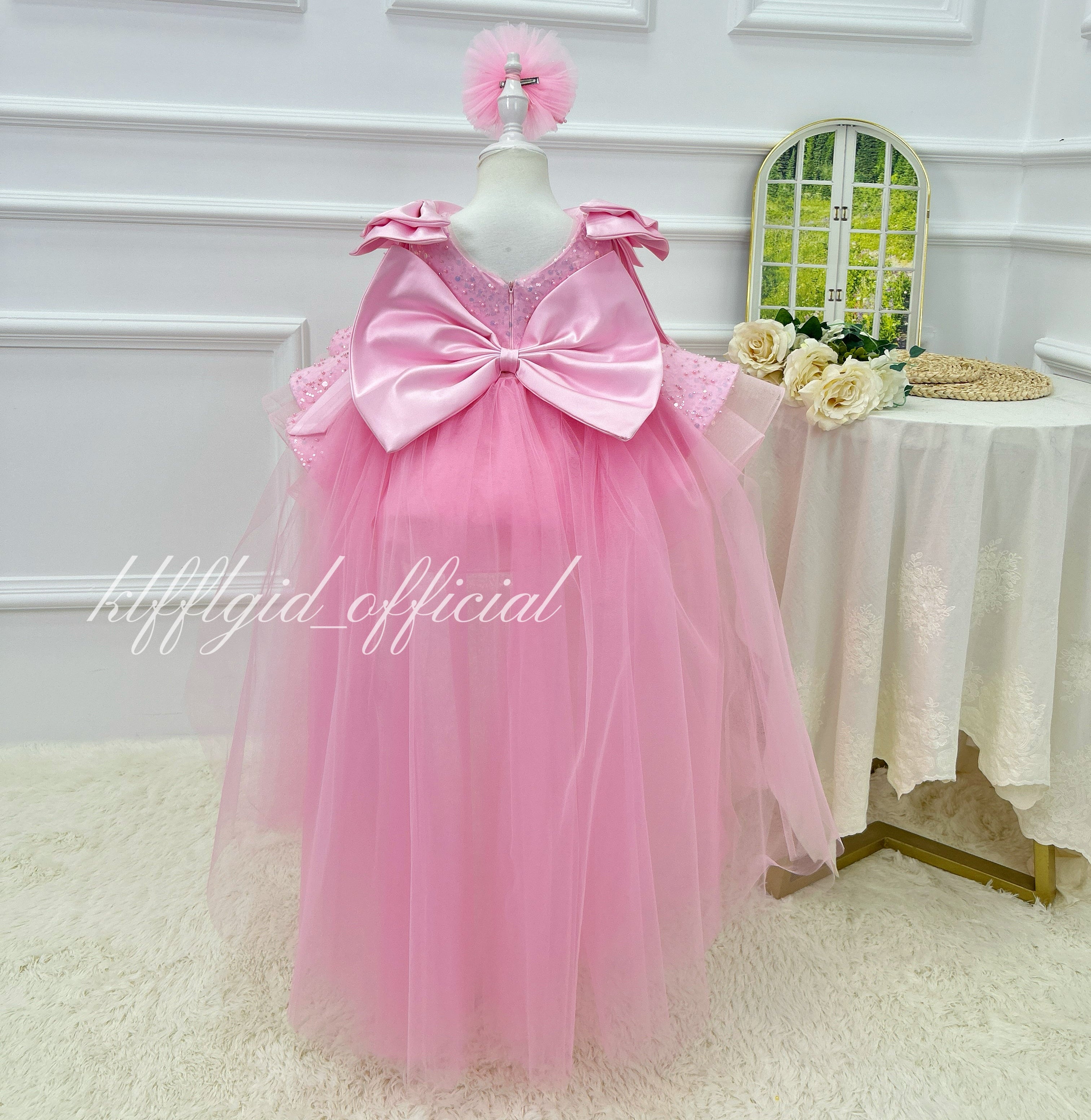 Birthday Dress Pageant Dress for Girls Wedding Ceremony skirt | KLFFIGID
