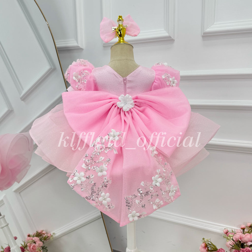 Baby's First Birthday Princess Ball Gown & Flower Girl Dress | KLFFLGID