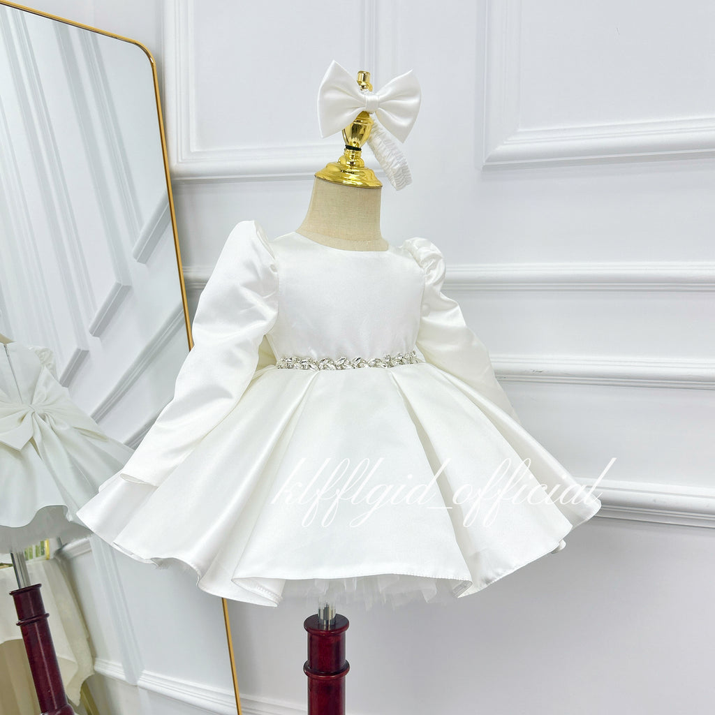 Baby Birthday Dress Girl Tulle Dress Wedding flower girl outfits｜KLFFIGID