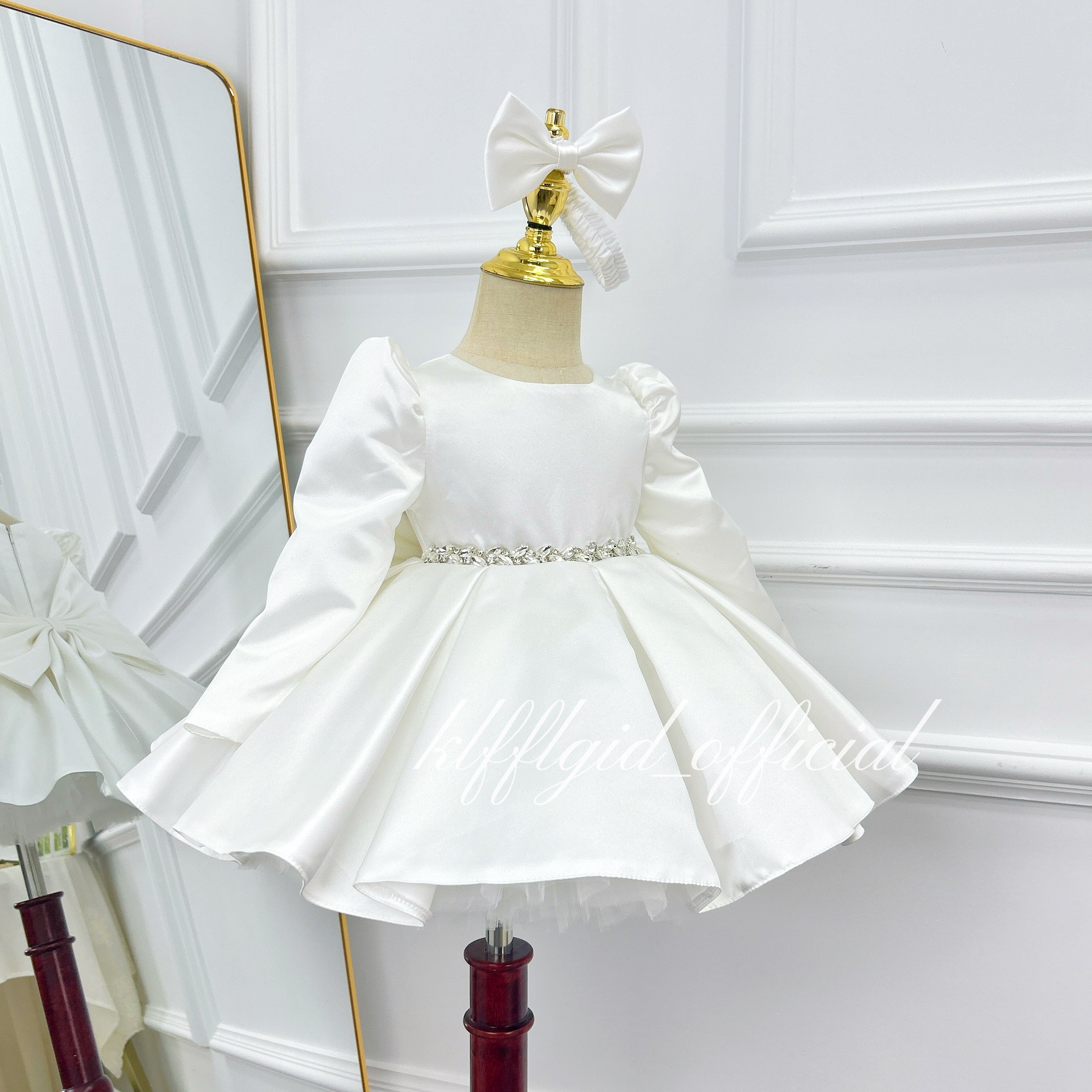Baby Birthday Dress Girl Tulle Dress Wedding flower girl outfits｜KLFFIGID
