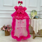 Baby Birthday Dress Floral pageant dress for girls Wedding flower｜KLFFIGID