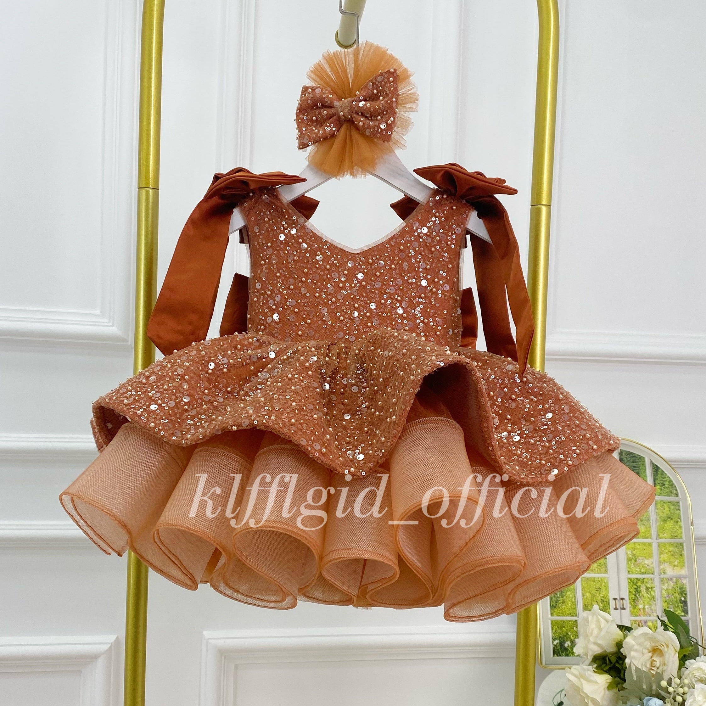 Luxury Girls Couture Flower Girl Wedding Dress | KLFFIGID