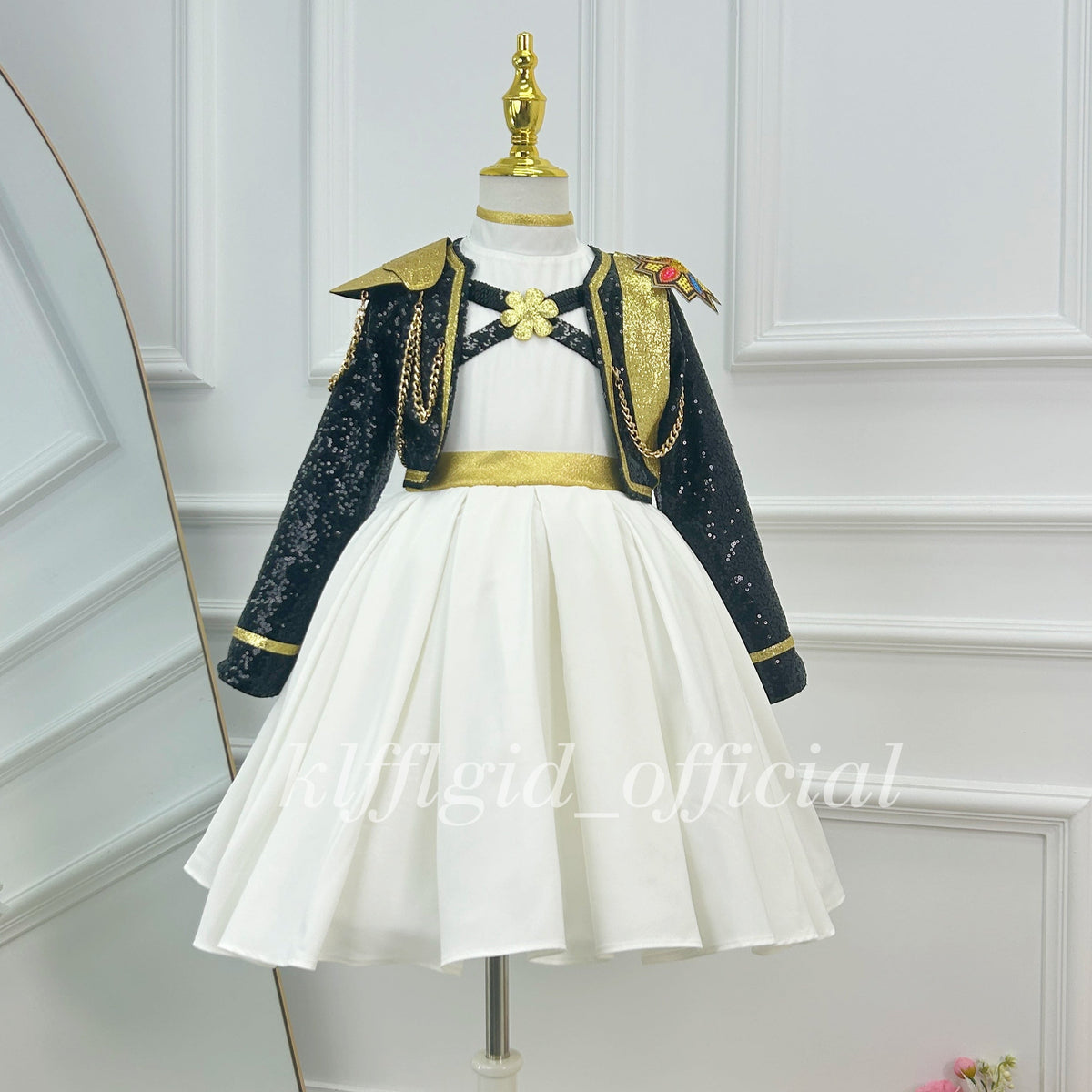 Kids Halloween costumes Outfits for a female singing group Stylish Sequin Matching Set｜KLFFIGID