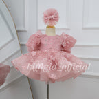 Girls' floral princess dress Baby's Birthday Party Dress | KLFFLGID